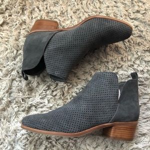 Dolce Vita gray suede booties 8 NIB